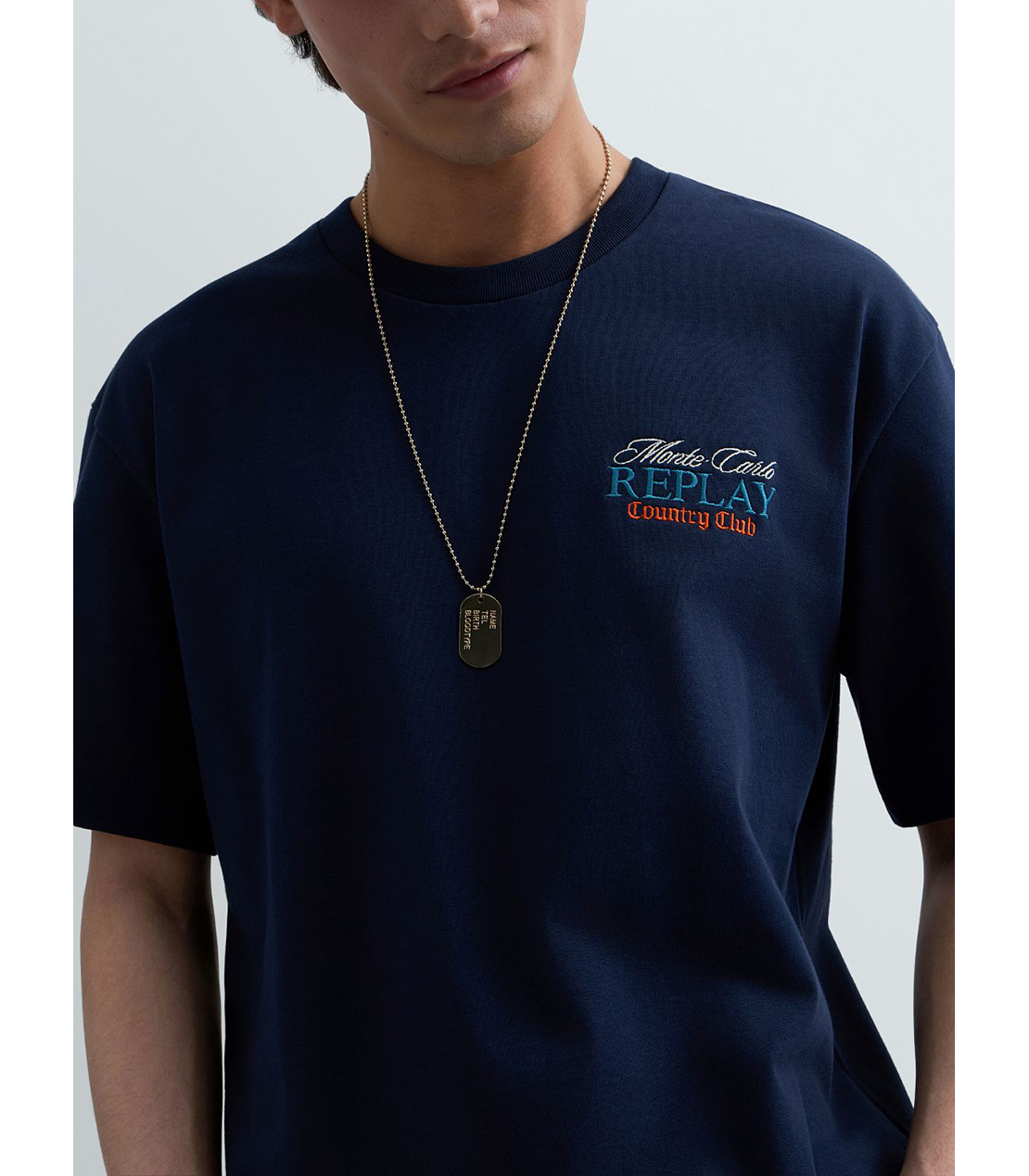 REPLAY &times; Monte Carlo Country Club オーバーサイズ Tシャツ 詳細画像 ネイビー 6